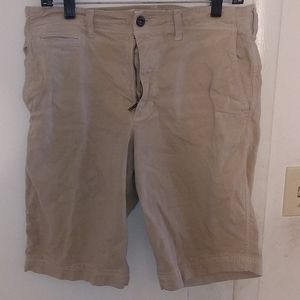 Bundled tan shorts